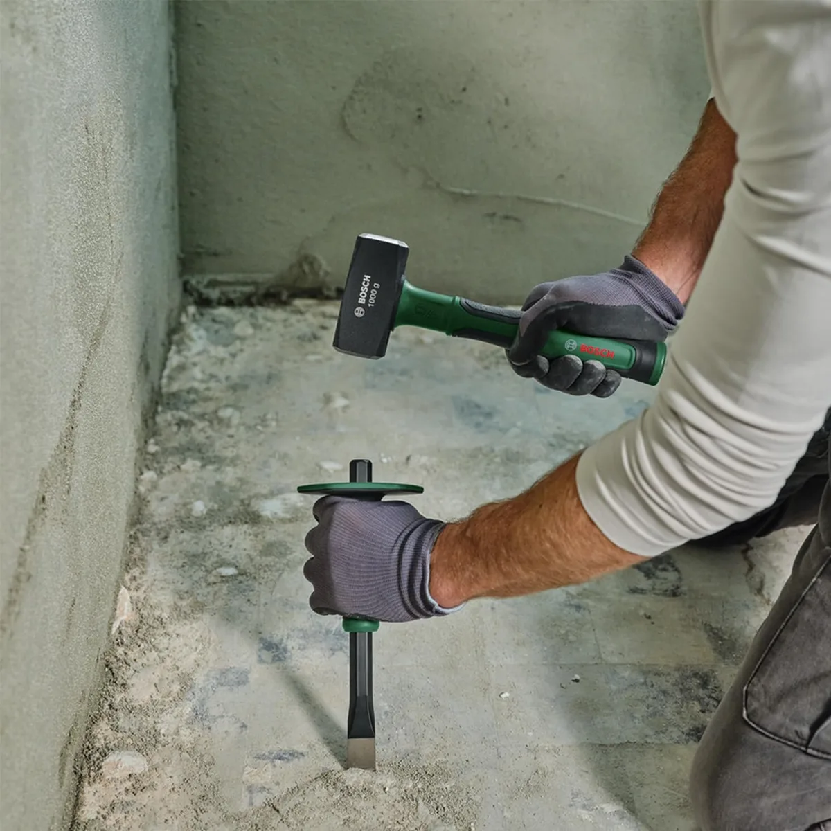 Кувалда Bosch 1000г з руків'ям зі скловолокна, довжина 26 см.
