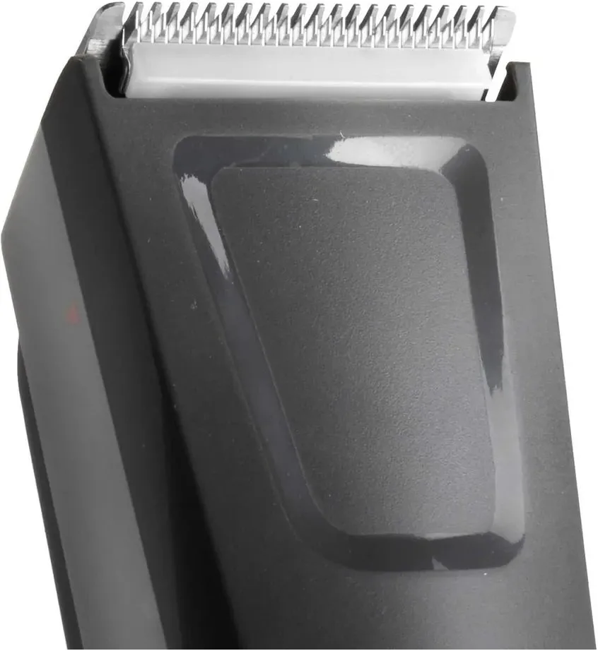 Машинка для стрижки волос Babyliss, с комбинированным питанием (сеть+аккумулятор), вибрационный мотор, одна насадка, в комплекте кейс, изготовлена из стали, серого цвета