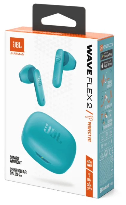 Гарнітура JBL Вкладиші бездротові пластик блакитні