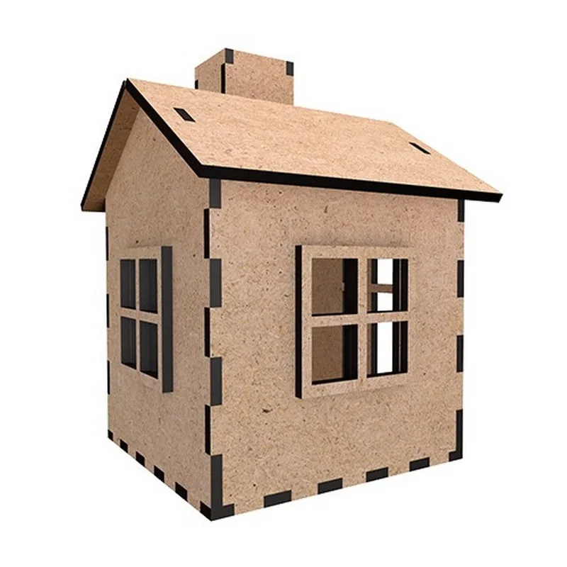 Заготовка для декорирования ProDobro МДФ 3 мм 9 см Белая с LED свечой
