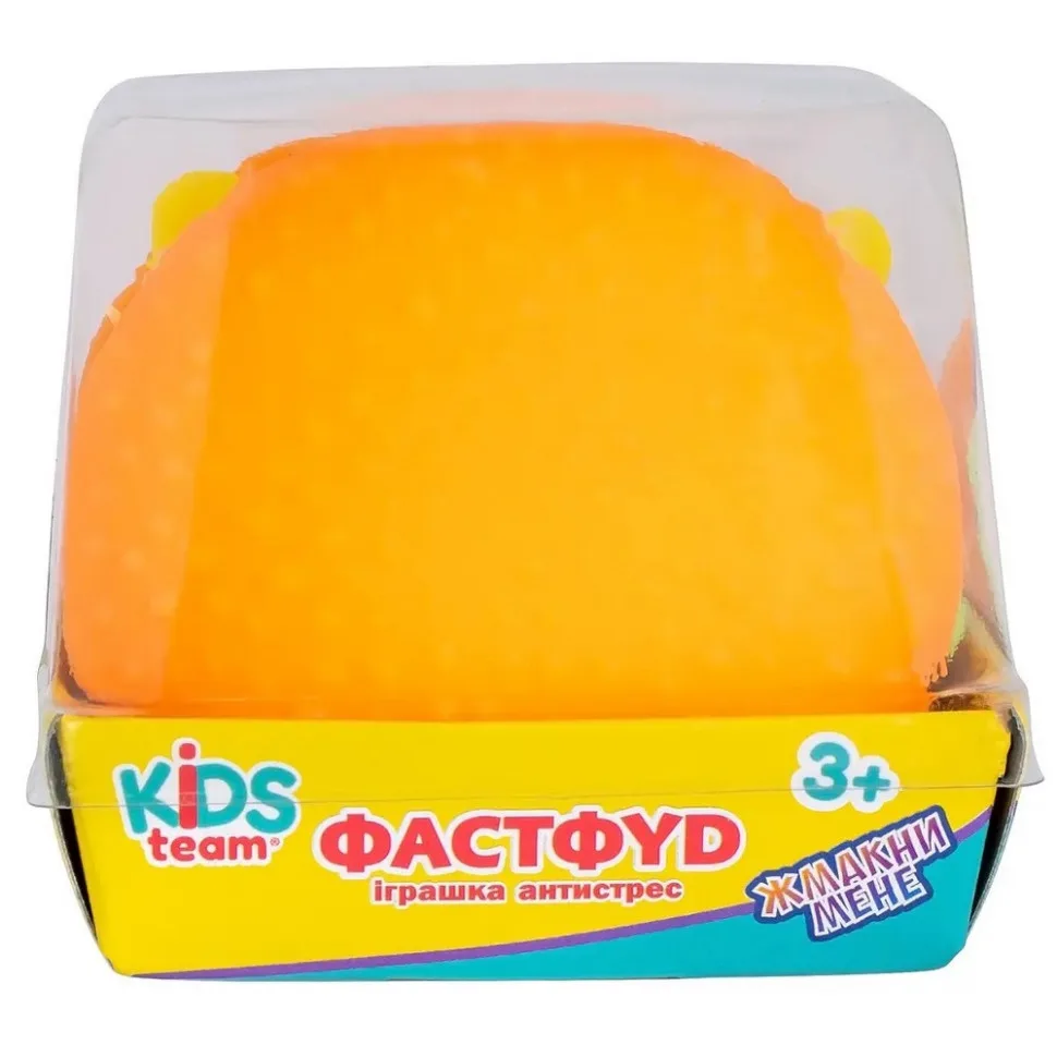 Іграшка антистрес Kids Team силіконова 10 см Фастфуд яскрава
