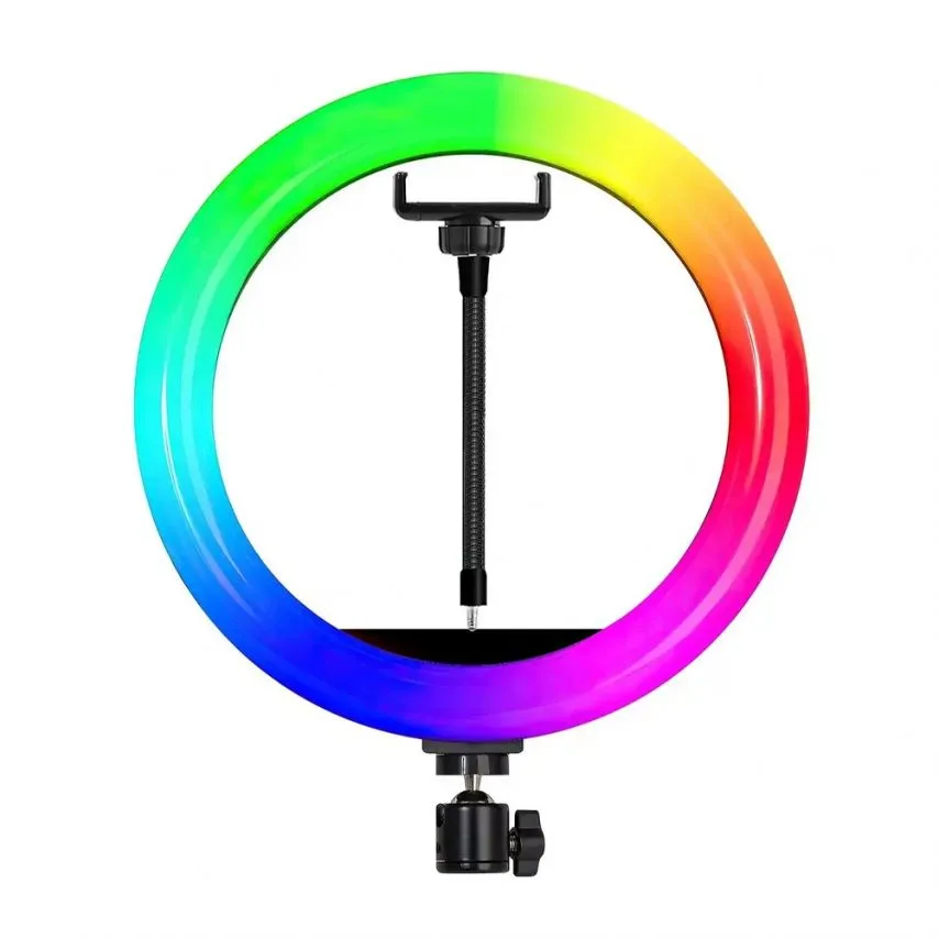 Кільцева лампа RGB пластикова 36 см