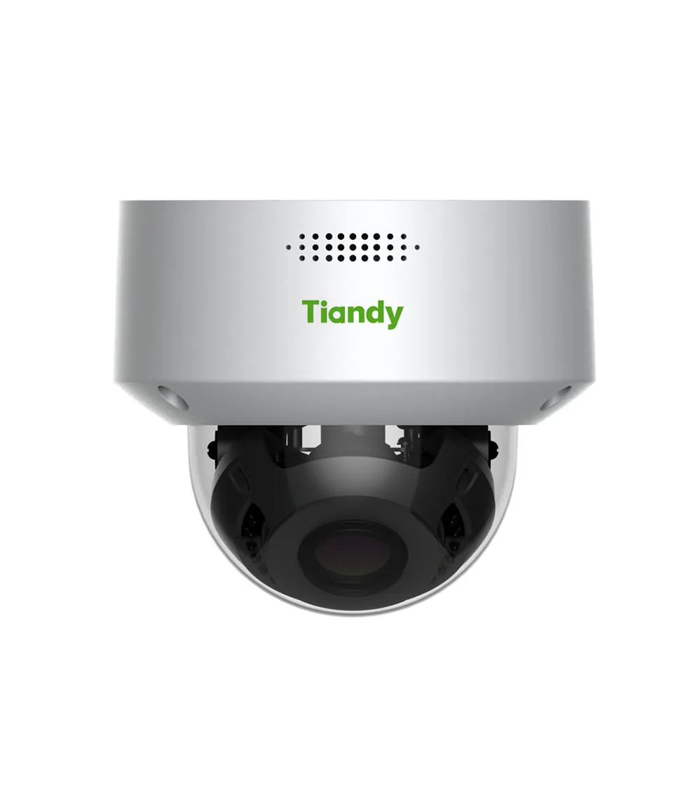 IP-камера Tiandy TC-C38MS Спецификация: I5/A/E/Y/M/H/2.7-13.5mm/V4.0, 8MP, Starlight моторизованный ИК купольный, 2.7-13.5mm, f/1.6, ИК50м, DC12V, PoE, IP66, IK10.