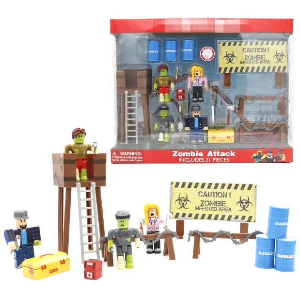 Игровые фигурки Roblox набор из 9 персонажей пластик 35х27,5х8,5 см разные цвета