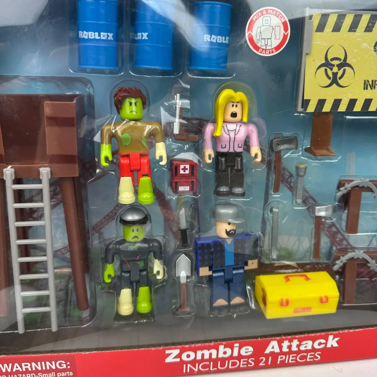 Игровые фигурки Roblox набор из 9 персонажей пластик 35х27,5х8,5 см разные цвета