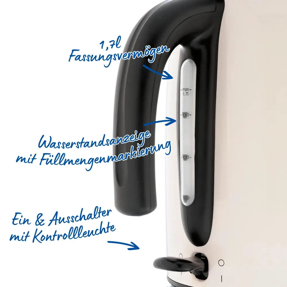 Електричний чайник Russell Hobbs, 1.7л, металевий, кольору жасміну.