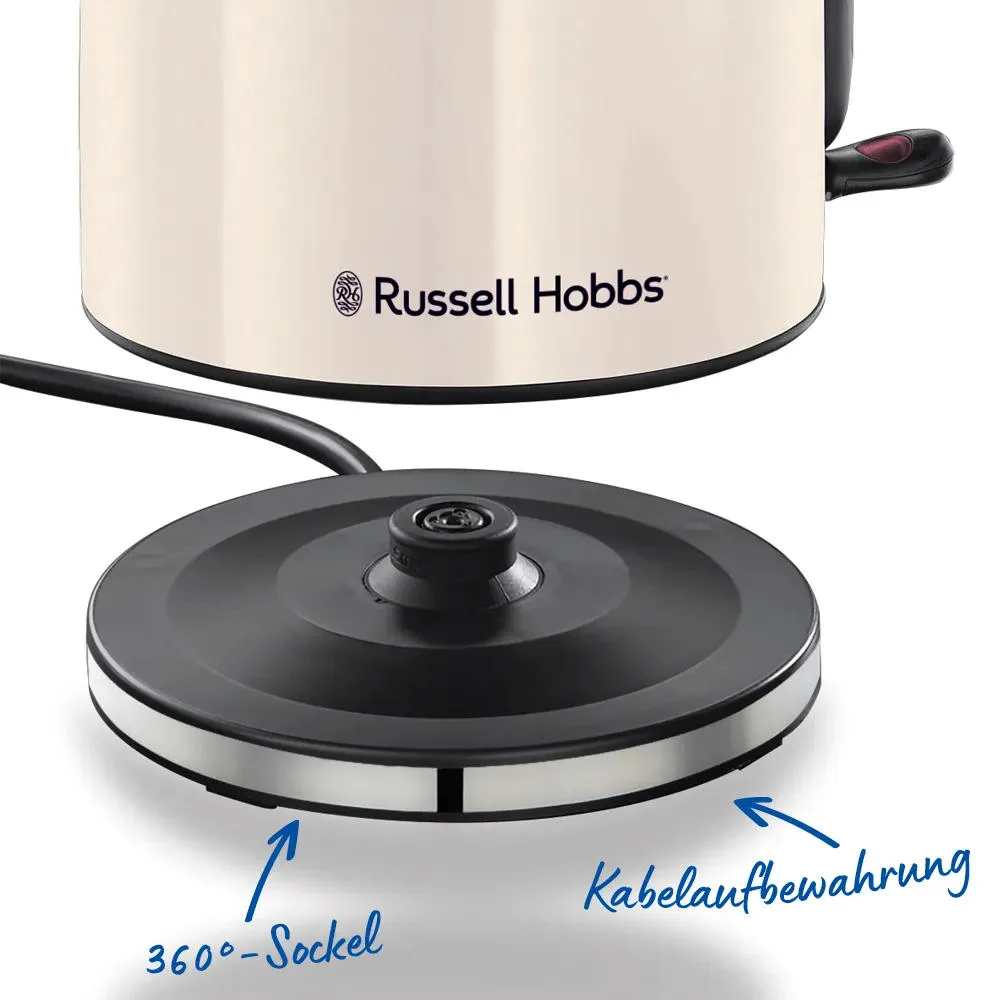 Електричний чайник Russell Hobbs, 1.7л, металевий, кольору жасміну.