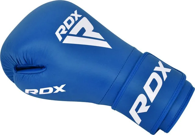 Боксерские перчатки RDX Inc искусственная кожа 12 унций синие.