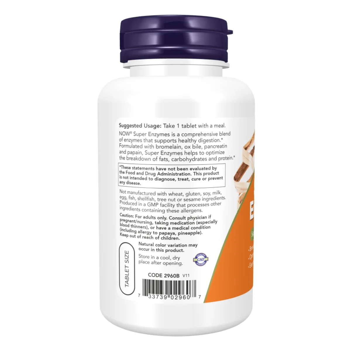 Супер ензими Now Foods таблетки 180 шт для підтримки травлення