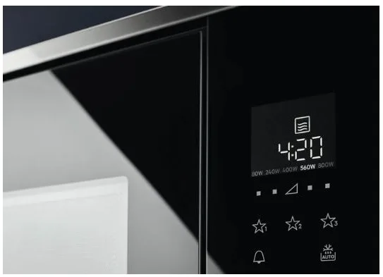 Мікрохвильова піч Electrolux 20 л Чорна Нержавіюча сталь 700 Вт 59,5х38,8х34,7 см