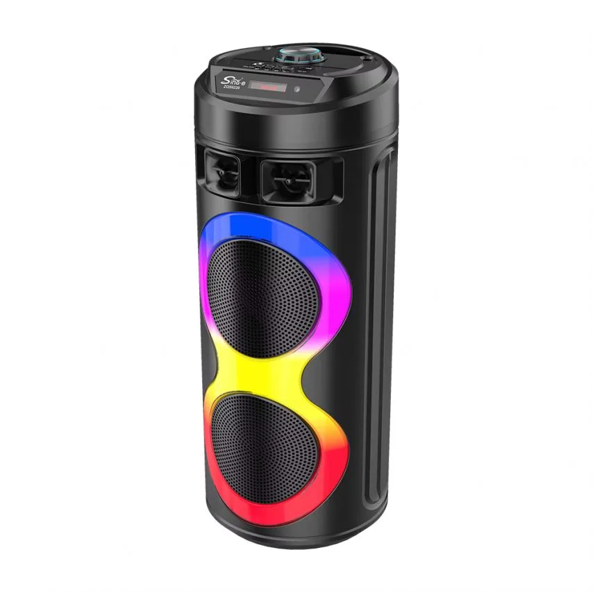 Портативна колонка Bluetooth 20W чорна 196х196х512 мм