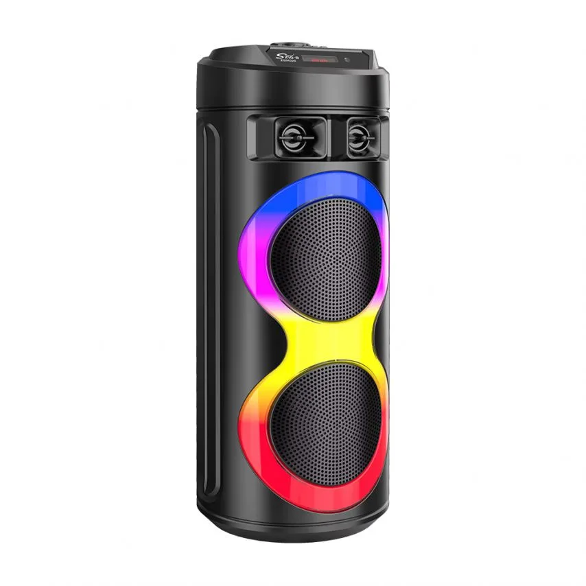Портативна колонка Bluetooth 20W чорна 196х196х512 мм