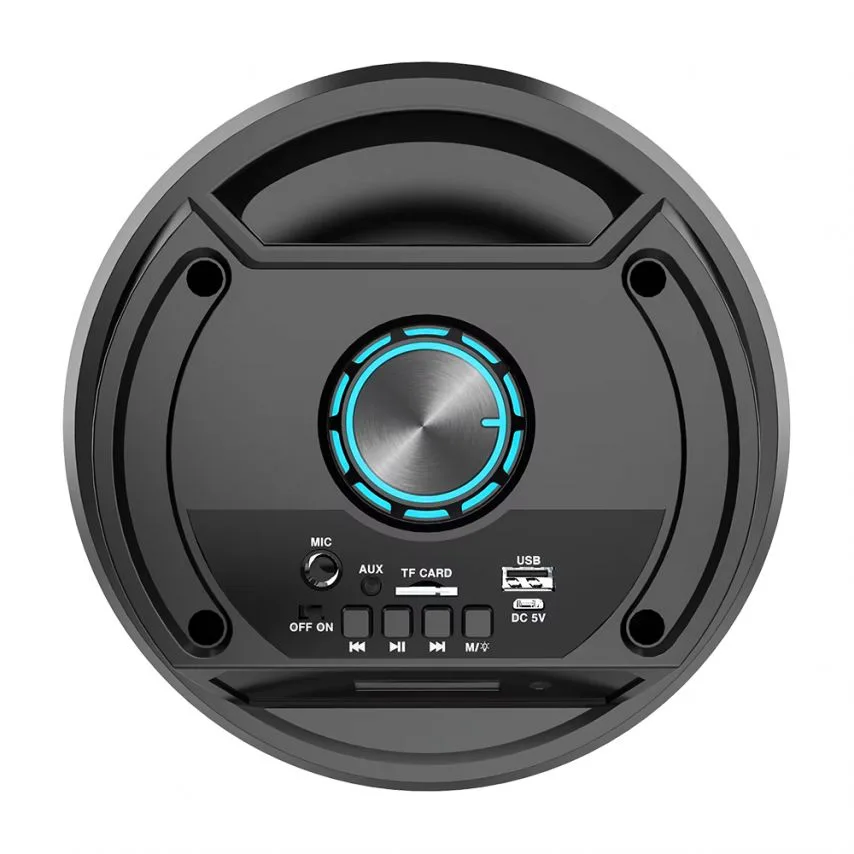 Портативна колонка Bluetooth 20W чорна 196х196х512 мм