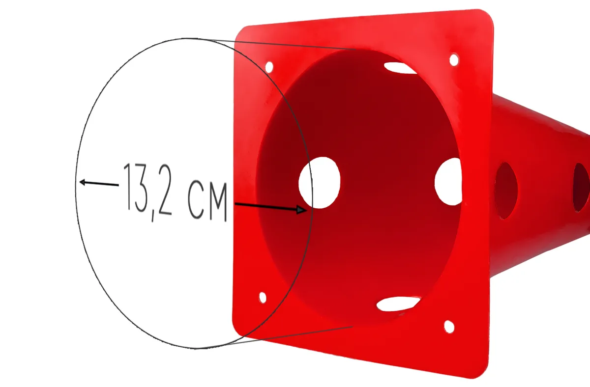 Конуси EasyFit PVC 31 см червоні набір 4 шт