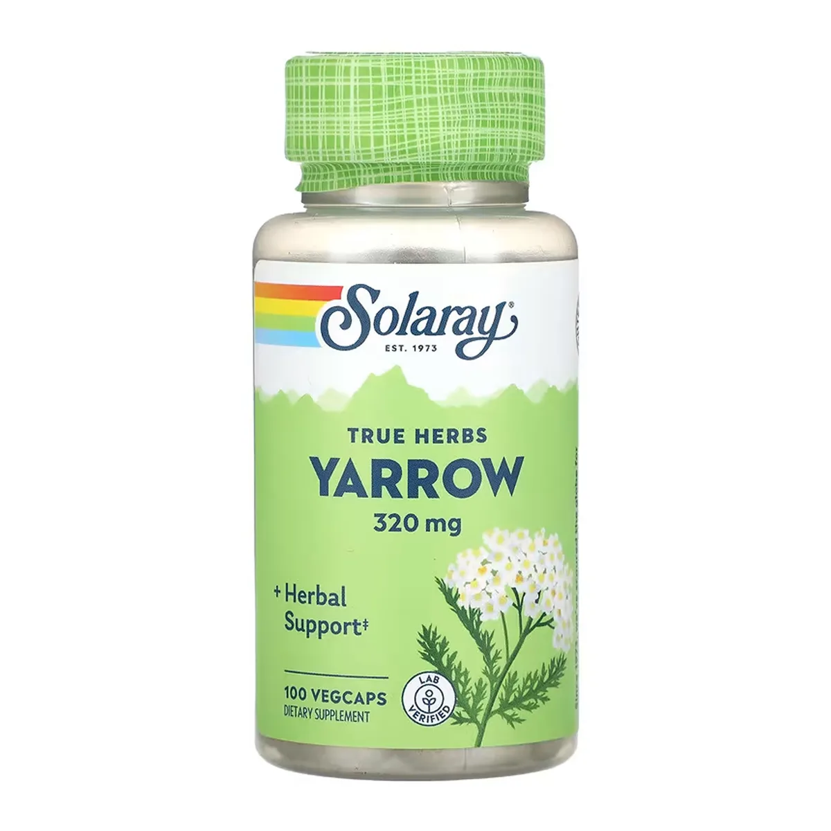 Yarrow Aerial 320mg VegCaps 100 шт Рослинна добавка для підтримки апетиту