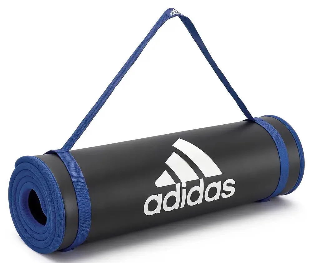 Килимок для тренувань Adidas NBR 183х61 см Чорний Синій
