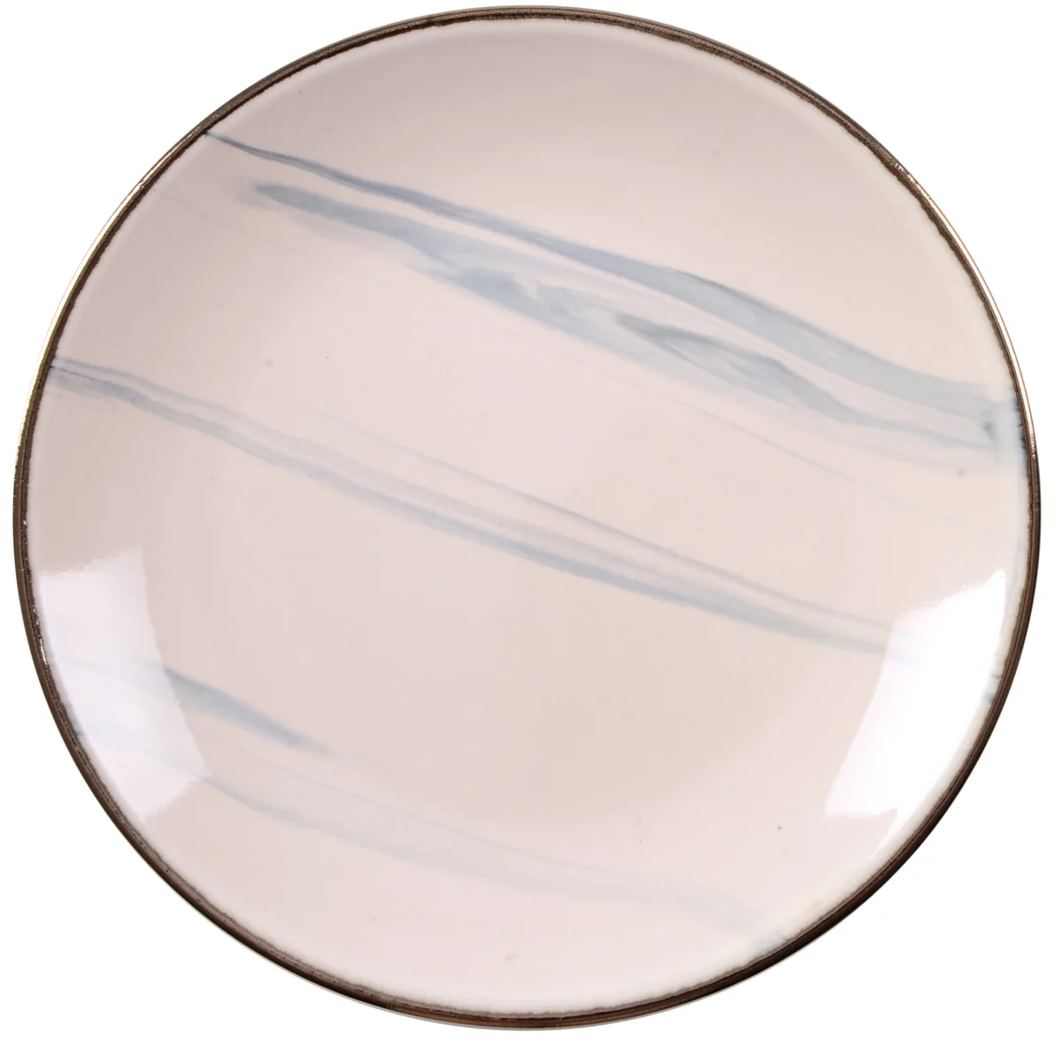 Тарілка обідня Limited Edition кераміка 26,5 см бежевий Marble