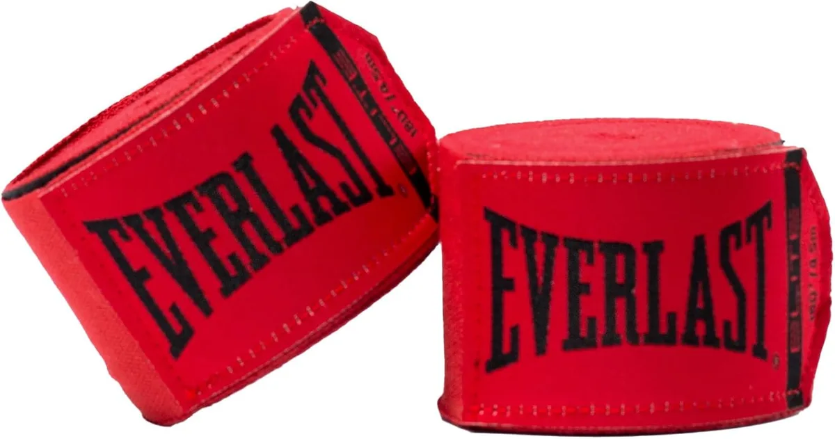 Бинти Everlast нейлоновые 180 см красные