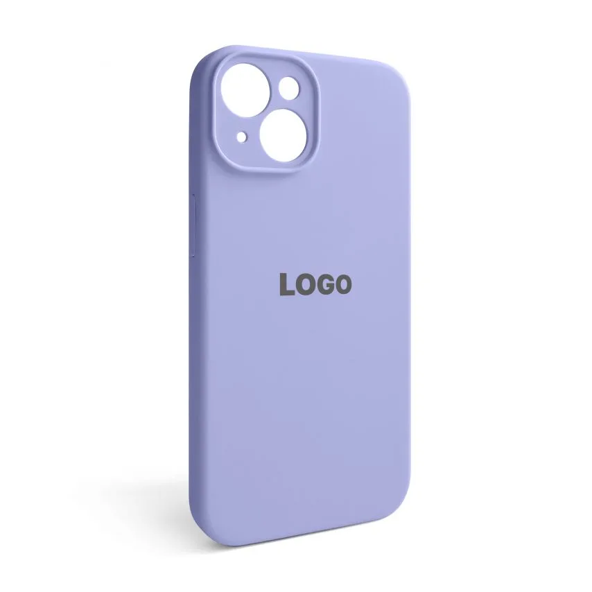 Чохол Silicone Case для Apple iPhone 14 силіконовий закрита камера лавандовий