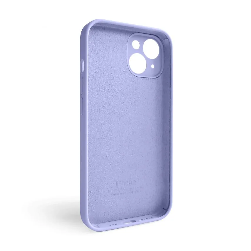 Чохол Silicone Case для Apple iPhone 14 силіконовий закрита камера лавандовий