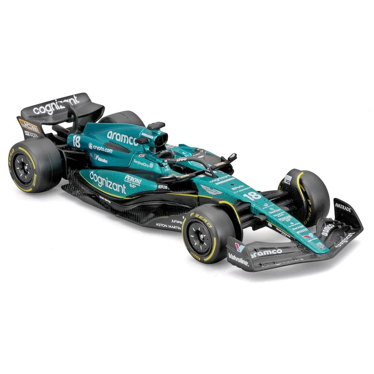 Автомодель Bburago метал 1:43 Aston Martin AMR23 зелений