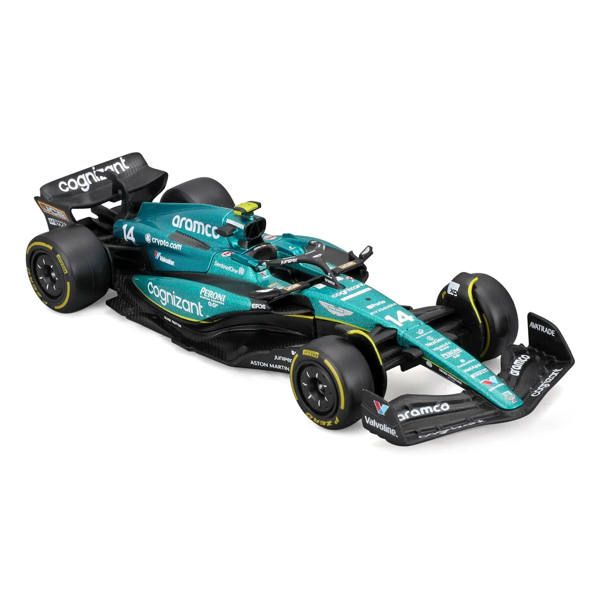 Автомодель Bburago метал 1:43 Aston Martin AMR23 зелений
