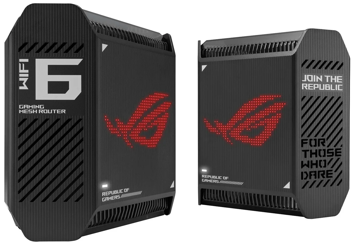 Система WiFi-Mesh ASUS ROG Rapture GT6 AX10000, 3xGE LAN, 1x2.5GE WAN, 1xUSB 3.2, 2мод, чорний