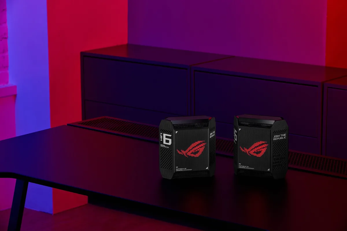 Система WiFi-Mesh ASUS ROG Rapture GT6 AX10000, 3xGE LAN, 1x2.5GE WAN, 1xUSB 3.2, 2мод, чорний