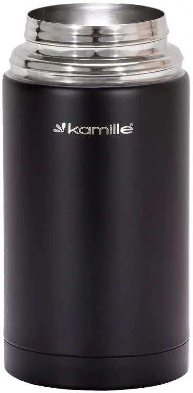 Термос Kamille нержавіюча сталь 1000 мл чорний