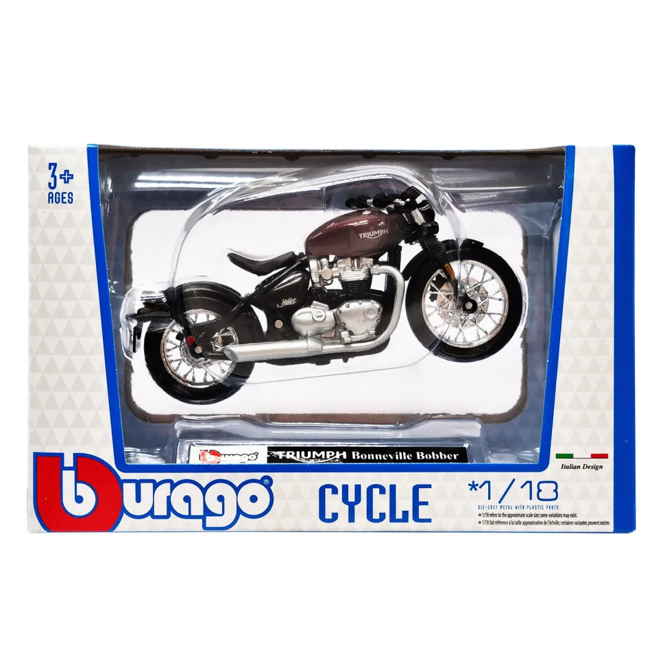 Модель мотоцикла Bburago металл 1:18 чёрный