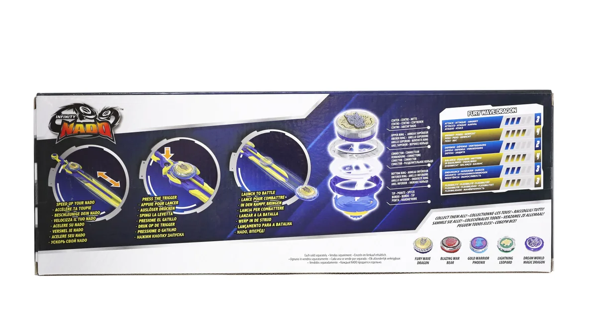 Волчок Infinity Nado VI Standard Pack Февраль Дракон (Fury Wave Dragon)
