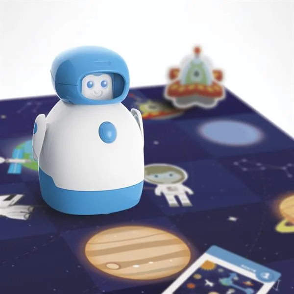 Интерактивный робот Edu-Toys программируемый белый голубой 33х33х11 5 см 1 49 кг