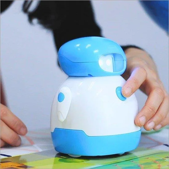 Интерактивный робот Edu-Toys программируемый белый голубой 33х33х11 5 см 1 49 кг