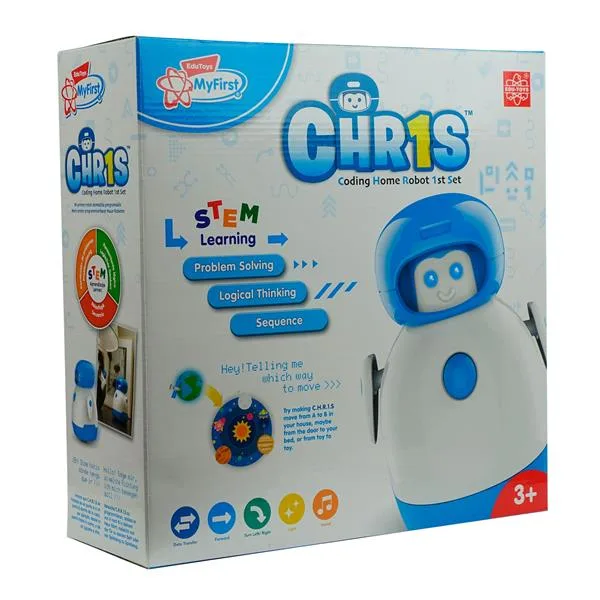 Интерактивный робот Edu-Toys программируемый белый голубой 33х33х11 5 см 1 49 кг