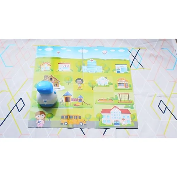 Интерактивный робот Edu-Toys программируемый белый голубой 33х33х11 5 см 1 49 кг