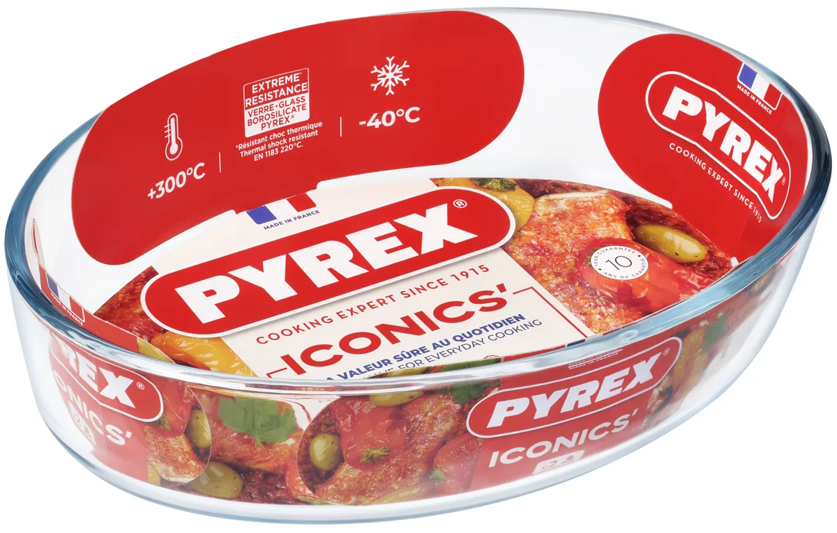 Форма для запікання Pyrex боросилікатне скло овальна 26х18х6 см 1,6 л