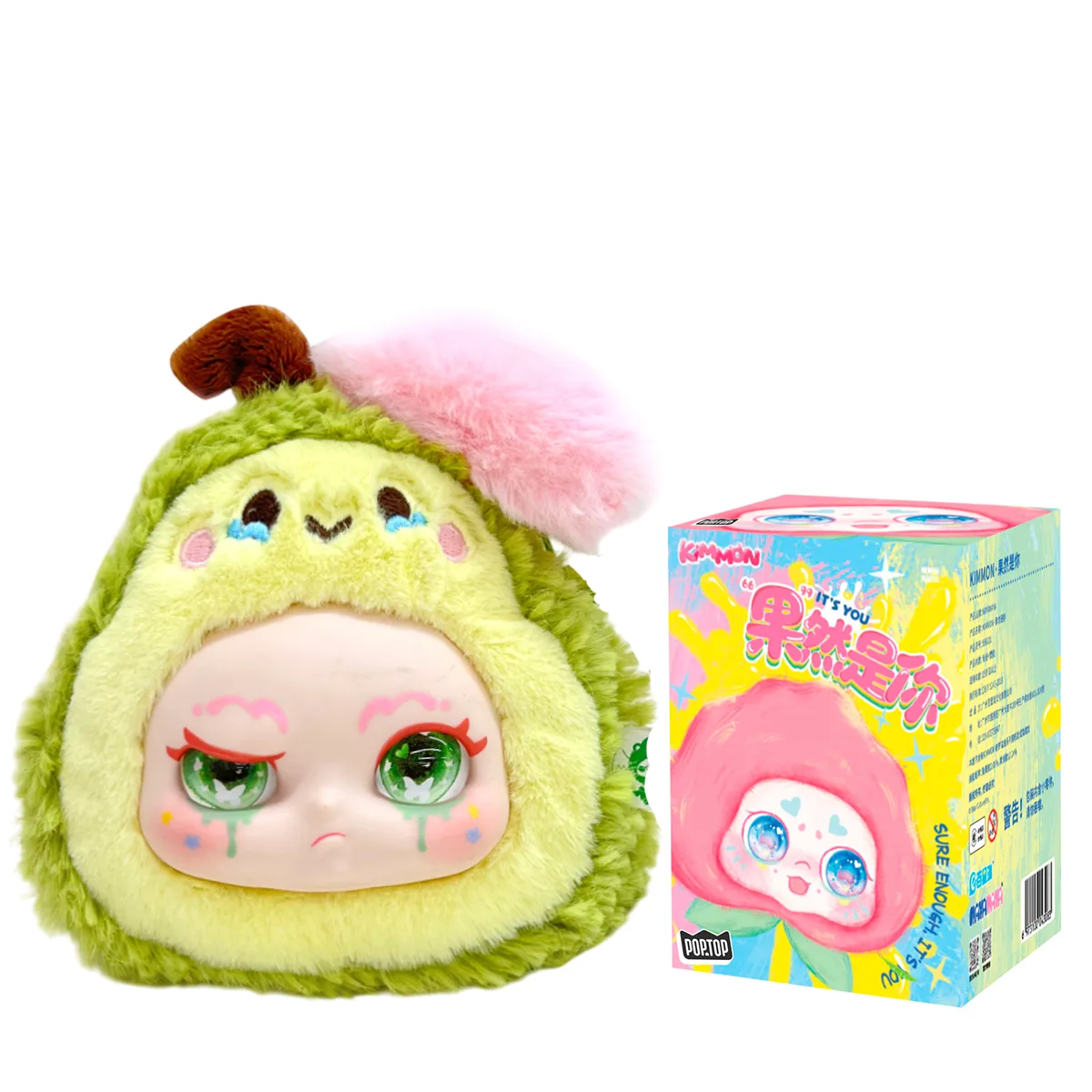 Колекційна м'яка іграшка з кільцем Pop Top 12х12х15 см поліестер Потішні фрукти