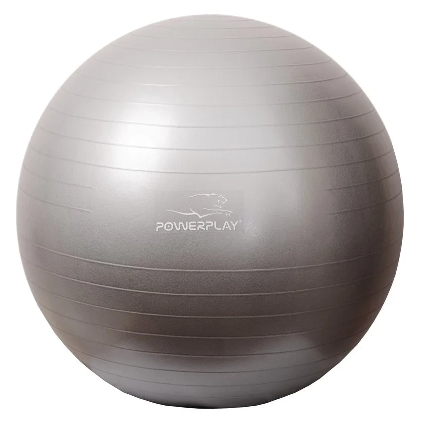 Мяч для фитнеса Active Point PVC 75 см Серебристый с насосом