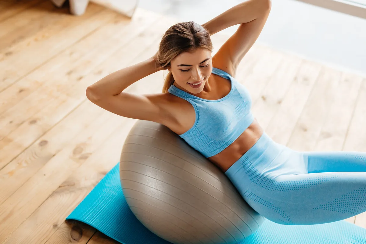 Мяч для фитнеса Active Point PVC 75 см Серебристый с насосом