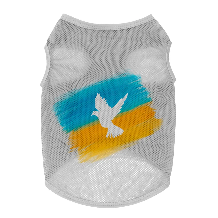 Майка для собак WAUDOG Clothes сітка 18-21 см поліестер сірий S