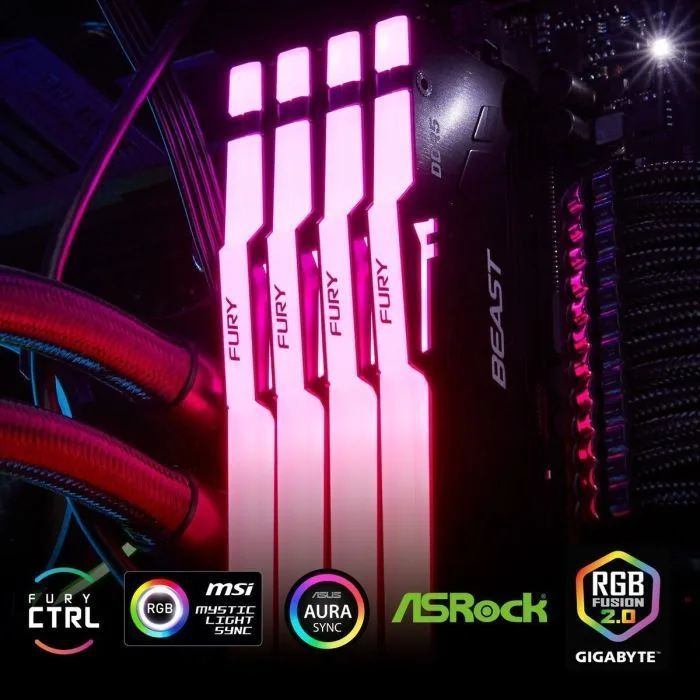 Пам'ять ПК Kingston DDR5 64GB KIT (32GBx2) 5600 FURY Beast
