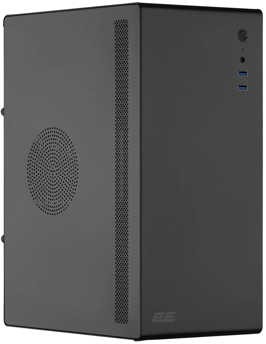Корпус 2E Credo V200B без БЖ, 2xUSB3.0, 1x80мм, VGA 250мм, mATX, чорний