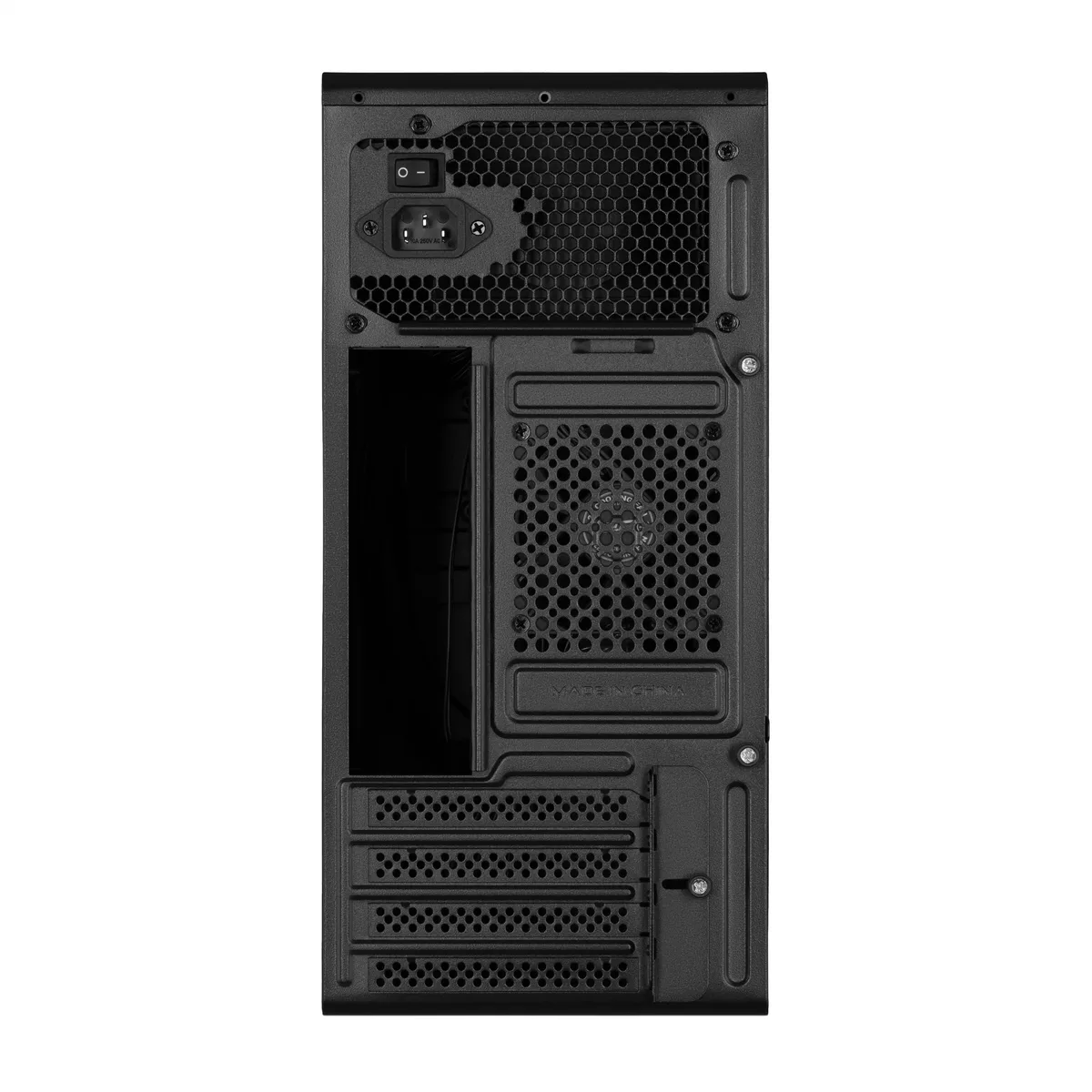Корпус 2E Credo V200B без БЖ, 2xUSB3.0, 1x80мм, VGA 250мм, mATX, чорний