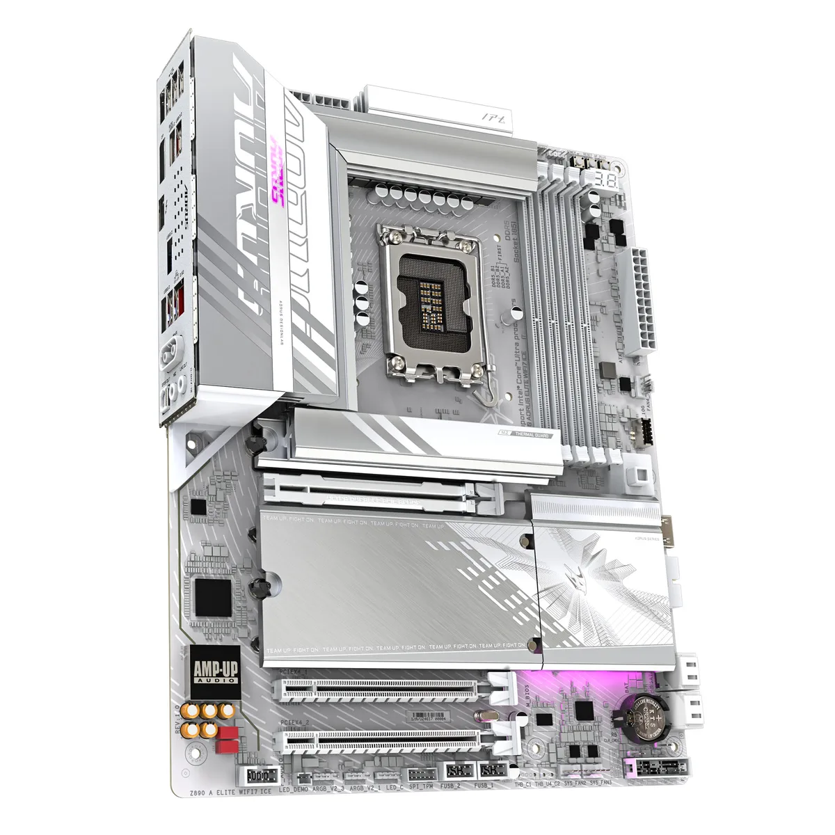 Материнська плата GIGABYTE Z89 AORUS ELITE WF7 ICE s1851 Z890 4xDDR5 M.2 HDMI DP Wi-Fi BT ATX білий