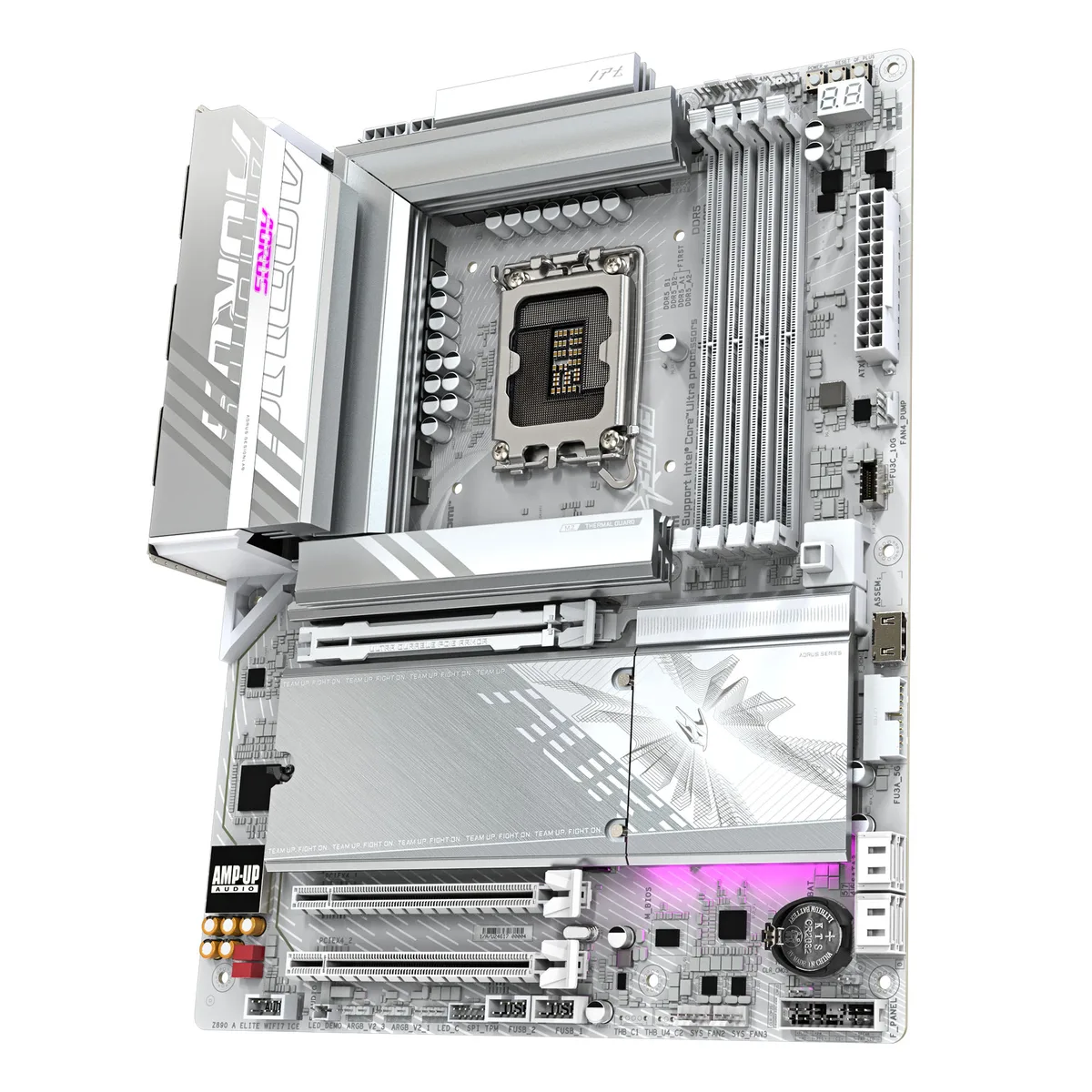 Материнська плата GIGABYTE Z89 AORUS ELITE WF7 ICE s1851 Z890 4xDDR5 M.2 HDMI DP Wi-Fi BT ATX білий