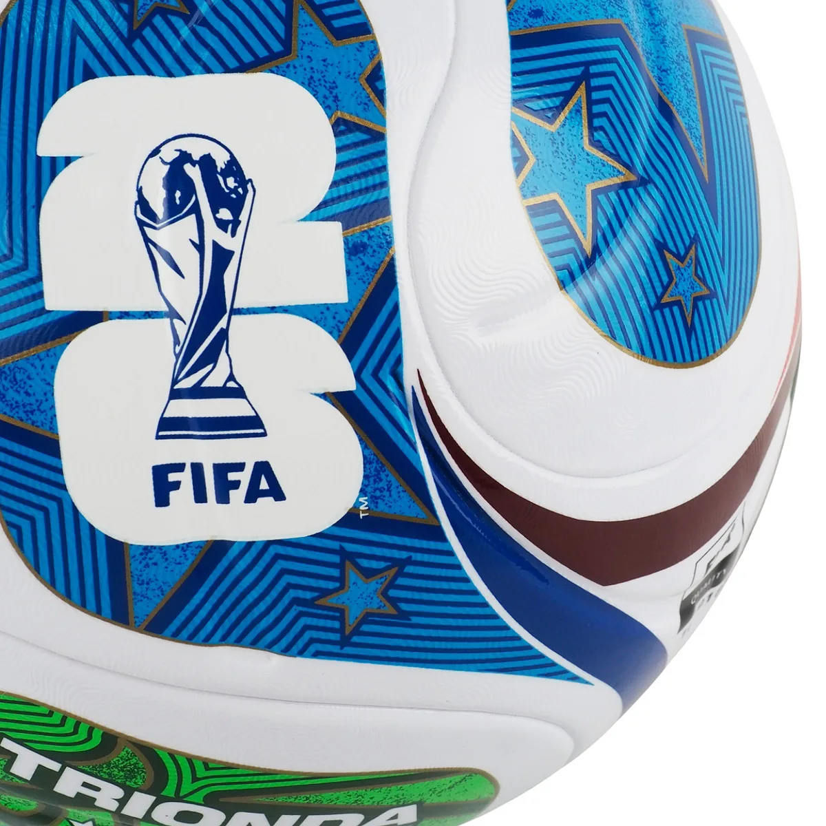 Футбольний м'яч Adidas термополіуретан №4 білий синій червоний зелений