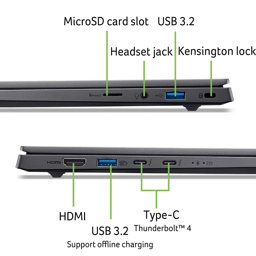 Ноутбук Acer Swift X 14 SFX14-73G 14.5" 2.8K OLED, Intel U7-255H, 16GB, F1TB, NVD5050-8, Win11, сірий