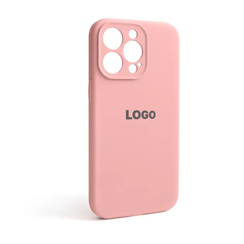 Чохол Silicone Case для iPhone 13 Pro силіконовий  закрита камера рожевий