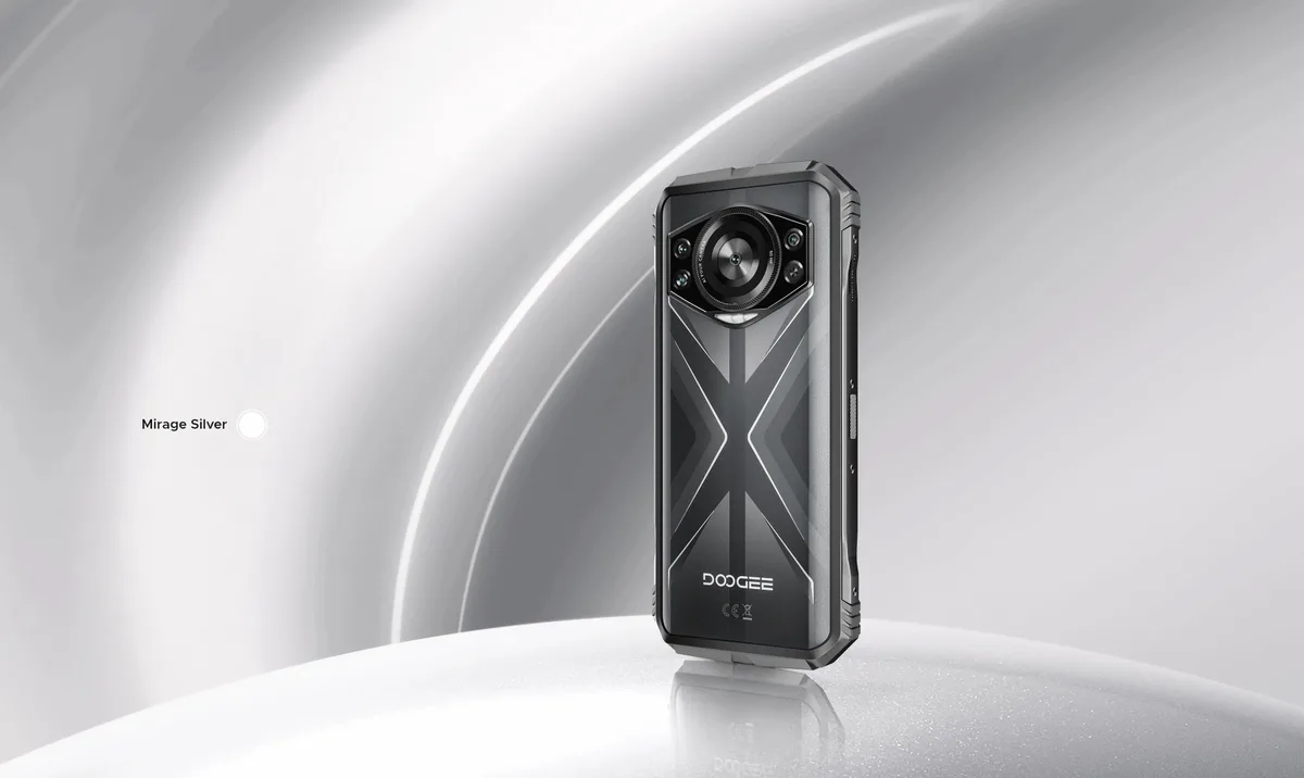 Смартфон Doogee S118 6.58" 12/512ГБ, 2SIM, 10800мА•год, сріблястий