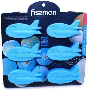 Форма для випічки Fissman силіконова 22х20 см блакитна 6 осередків
